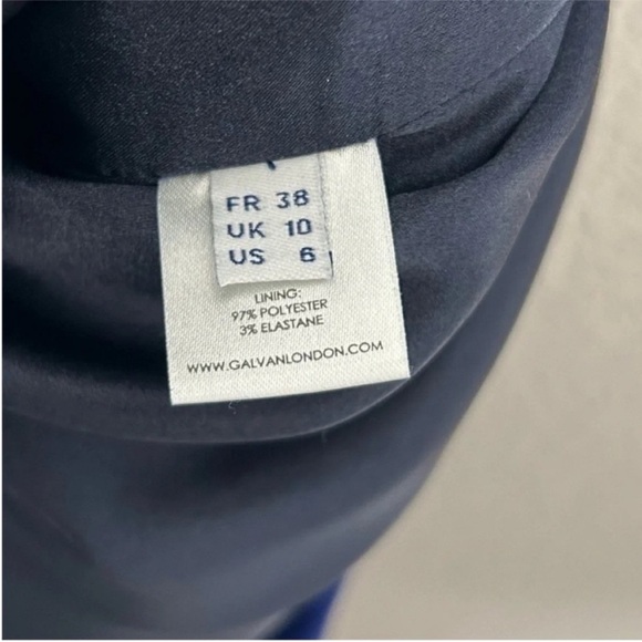 Galvan London Blue Formal Cutout Gown - Picture 13 of 14